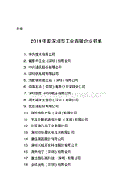 2014年度深圳市工业百强企业名单.pdf