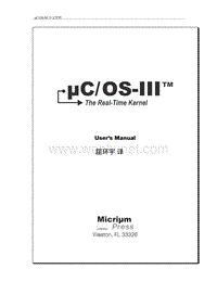 uCOS-III嵌入式实时操作系统（中文版）.PDF