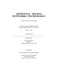 【人工智能】人工智能人工神经网络及其语言AI&amp;ANNArtificialNeuralNetworksTechnology.pdf