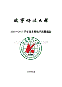 2018~2019 学年度本科教学质量报告 .pdf