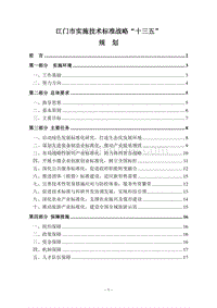 江门市实施技术标准战略“十三五” 规划 .pdf