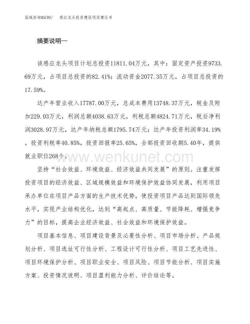感应龙头投资建设项目建议书(立项申请).docx_第2页