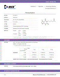 Pentoxifylline-BL-191-DataSheet-MedChemExpress.pdf