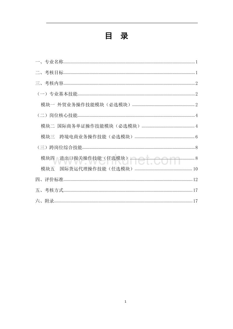 湖南商务职业技术学院学生专业技能考核标准 .pdf_第2页