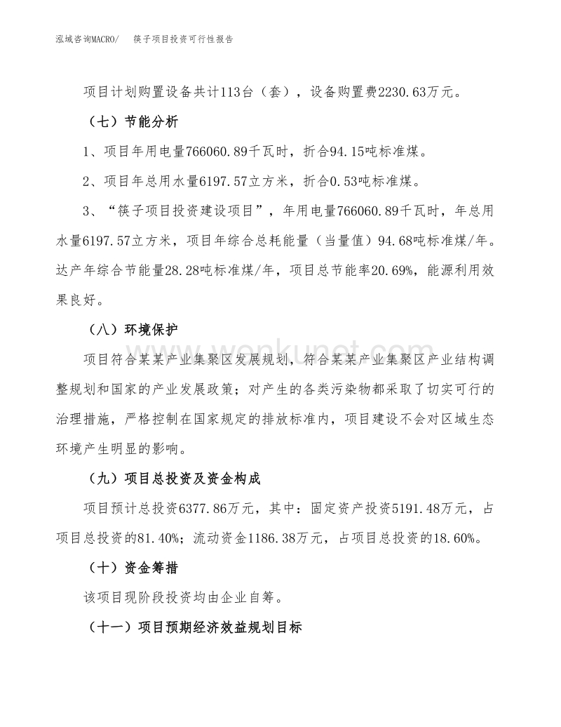 关于筷子项目投资可行性报告.docx_第3页