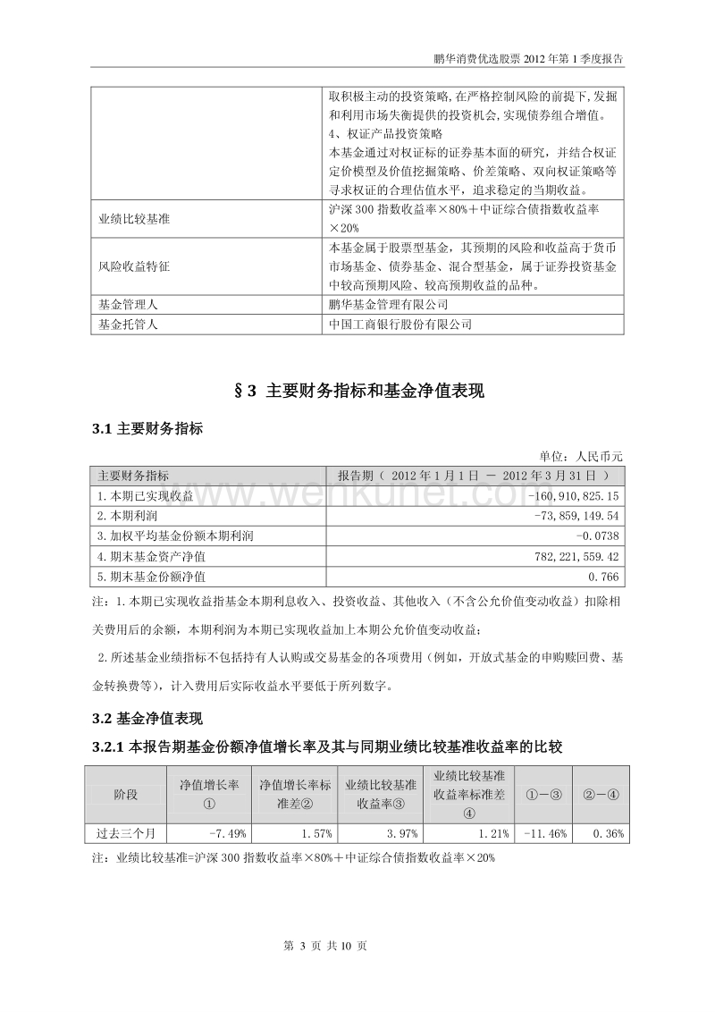 鹏华消费优选股票型证券投资基金 2012 年.pdf_第3页