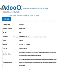 BIBR-1048 Thrombin 抑制剂_Adooq中国.pdf