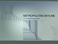  抽象精品ppt模板metropolitan_skyline133.ppt