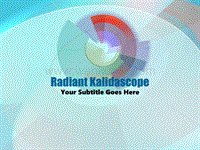  抽象精品ppt模板radiant_kalidascope171.ppt