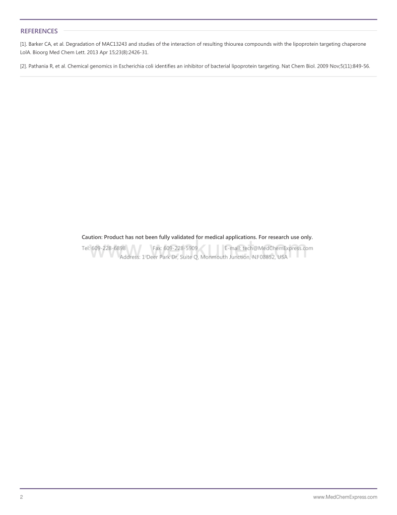 MAC13243-DataSheet-MedChemExpress.pdf_第2页