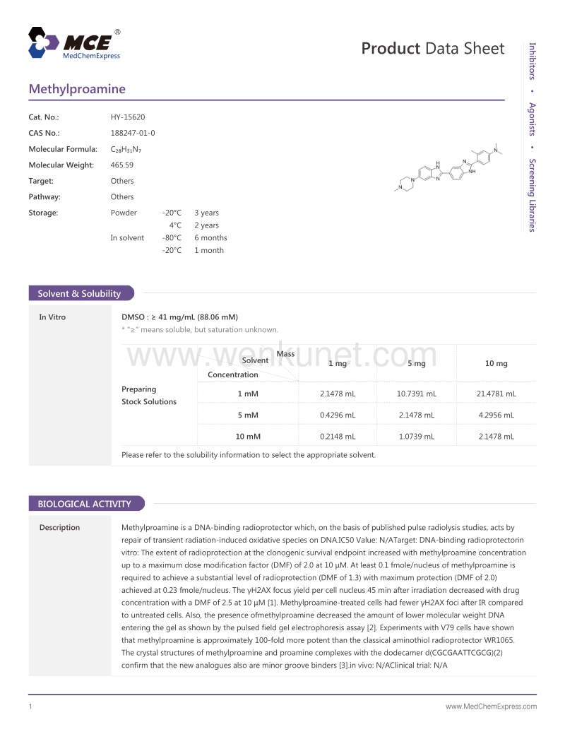 Methylproamine-DataSheet-MedChemExpress.pdf_第1页