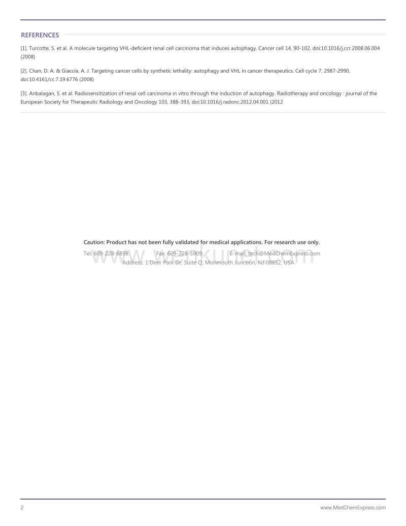 STF-62247-DataSheet-MedChemExpress.pdf_第2页