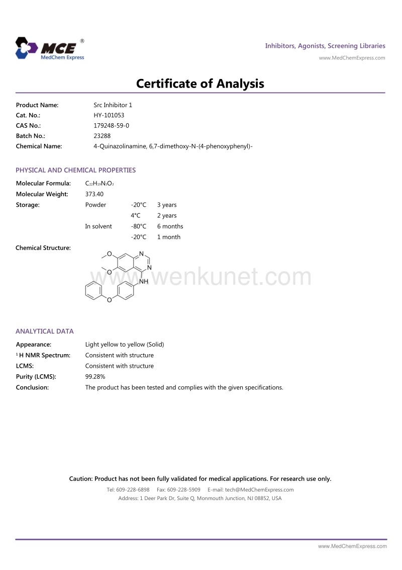 Src-Inhibitor-1-COA-23288-MedChemExpress.pdf_第1页