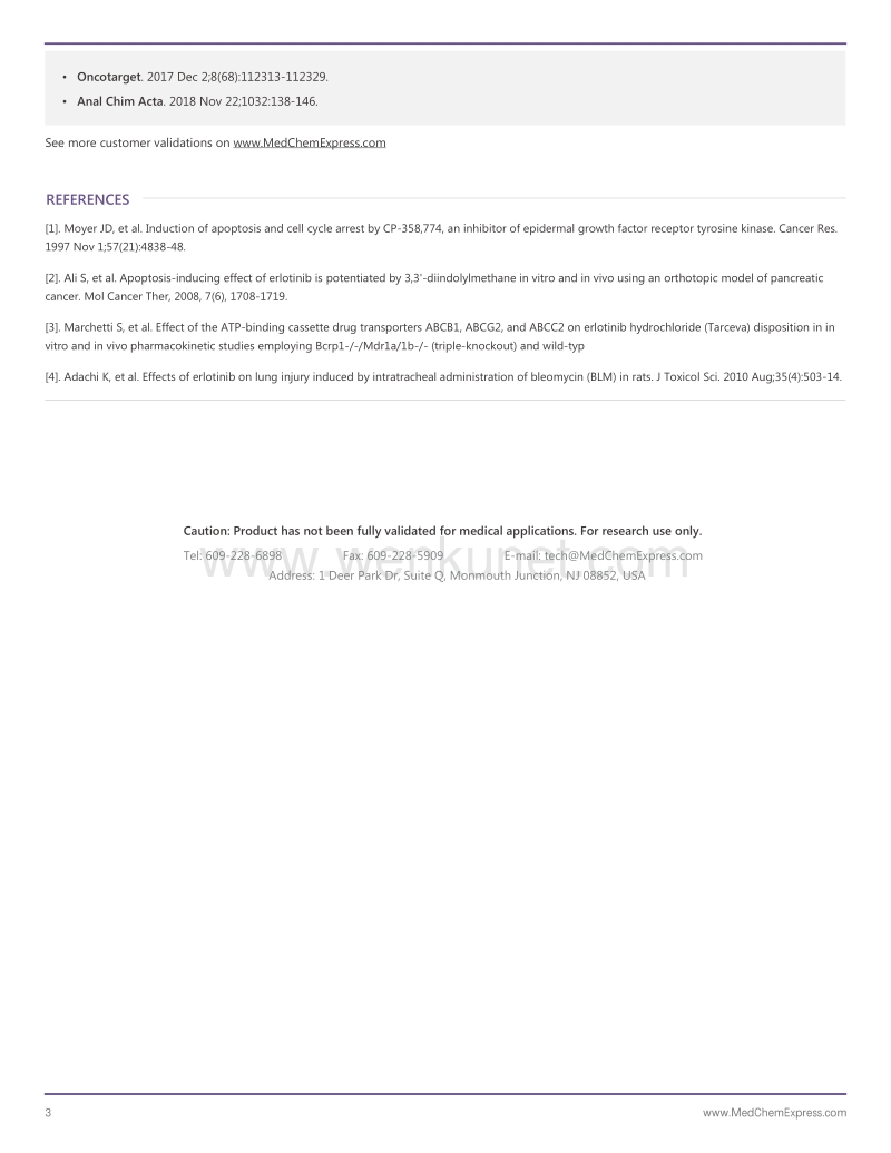 Erlotinib-Hydrochloride-DataSheet-MedChemExpress.pdf_第3页