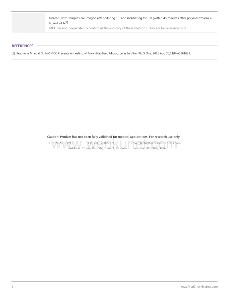 Sulfo-SMCC-sodium-DataSheet-MedChemExpress.pdf_第2页