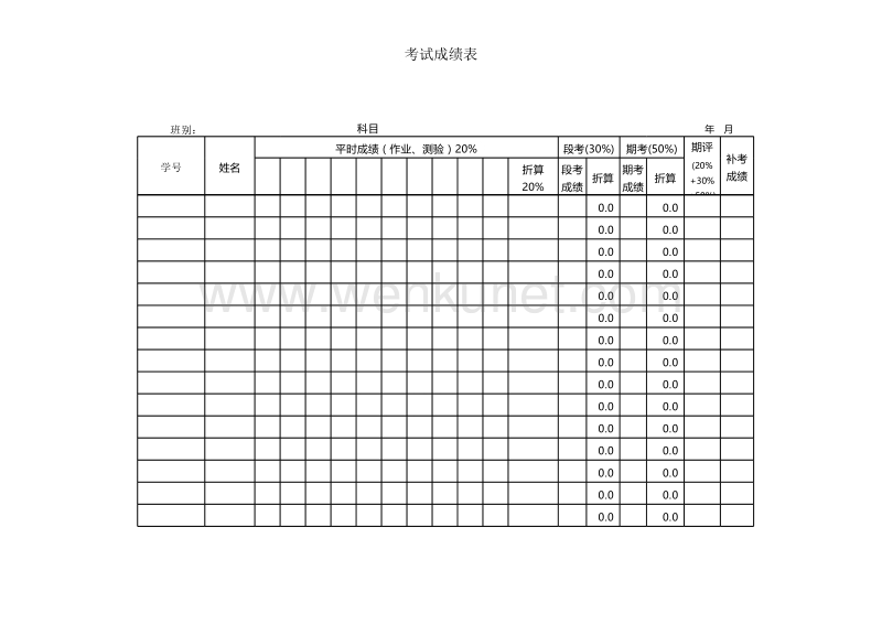 学生成绩表（分析表）.xls_第2页