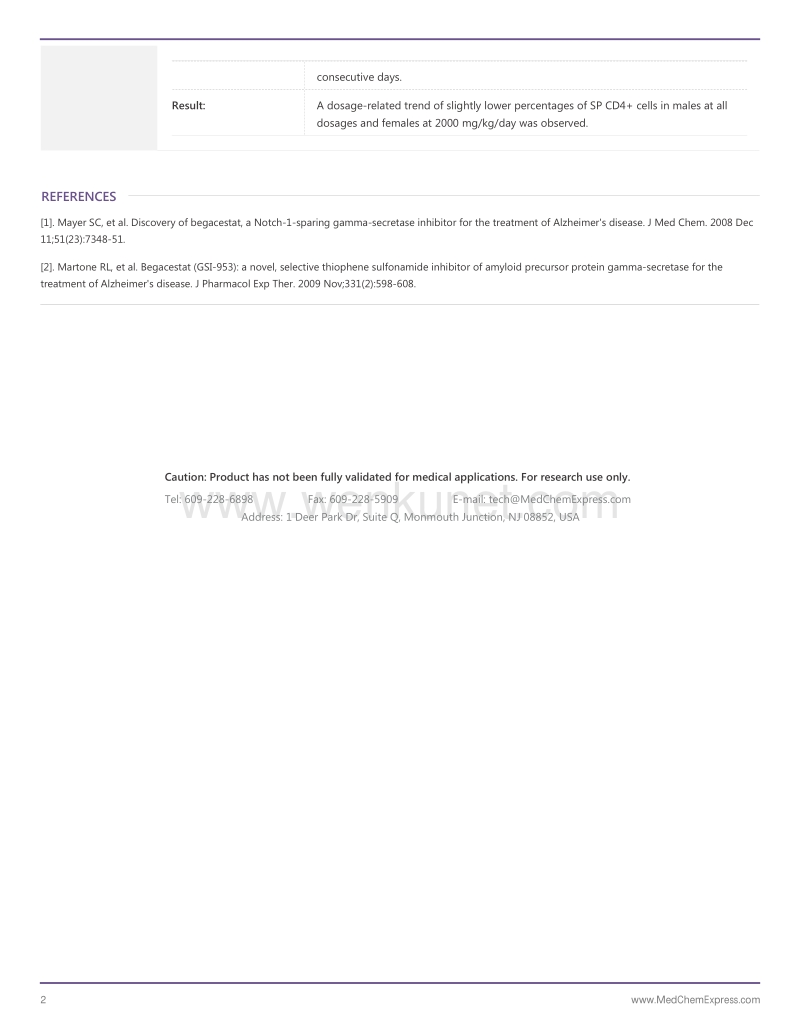 Begacestat-DataSheet-MedChemExpress.pdf_第2页