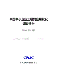 《中国中小企业互联网应用状况调查报告》（2011上半年）.PDF.pdf