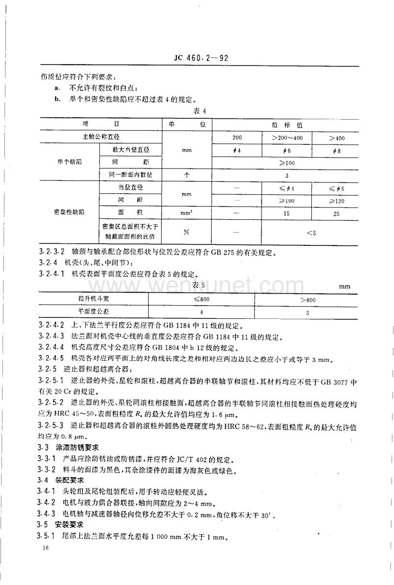 JC-T 460.2-1992(96) 水泥工业用交带斗式提升机 技术条件.pdf_第3页