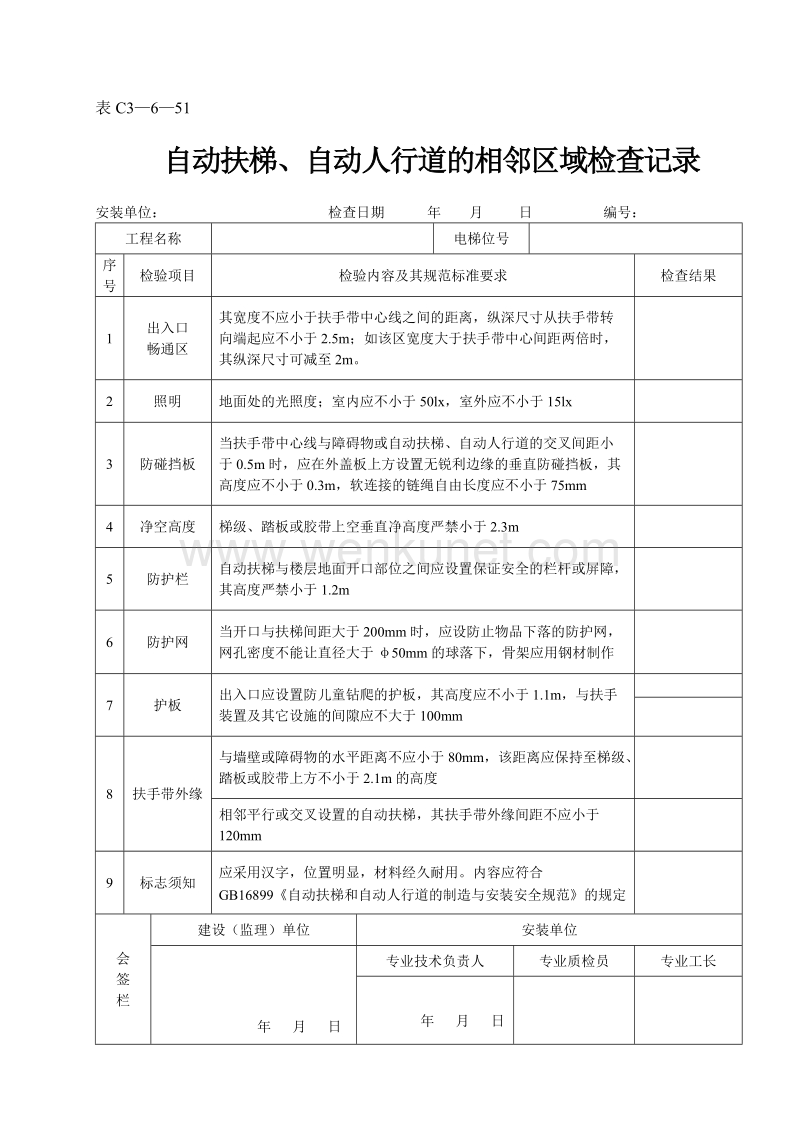 DBJ04 214-2004 山西省建筑工程施工资料管理规程_表C3—6—51.doc_第1页