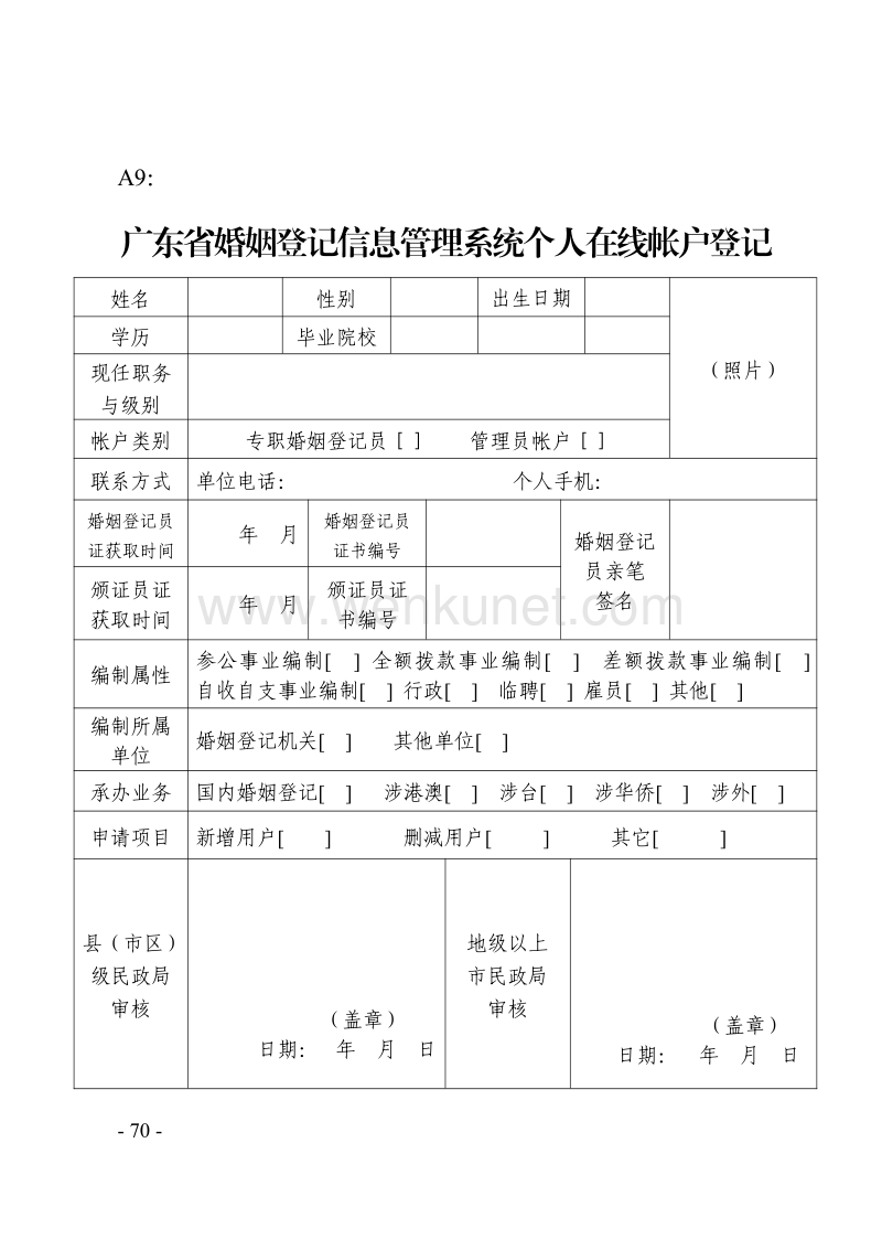 广东省婚姻登记信息管理系统个人在线帐户登记 .pdf_第1页