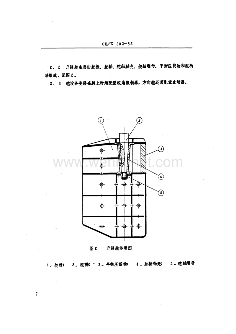 CBZ 202-1982 常规潜艇舵设备设计方法.pdf_第3页