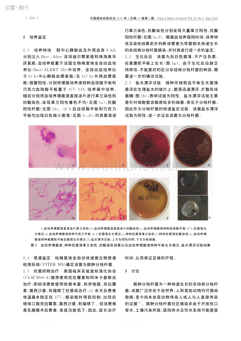 脓肿分枝杆菌致导管相关血流感染1例并文献复习1.pdf_第2页