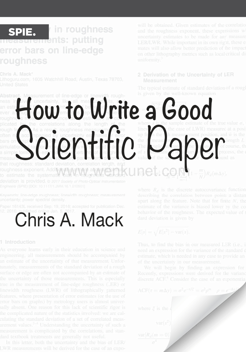 如何写出好的科学论文 英文版.pdf_第1页