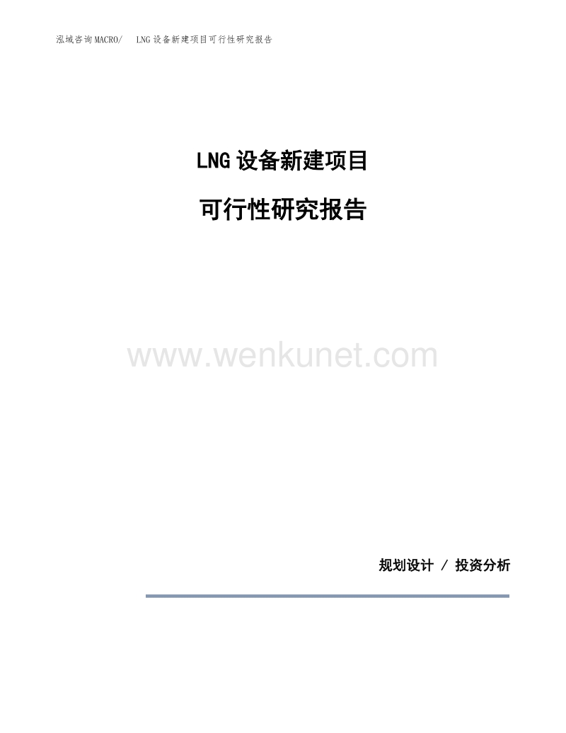 LNG设备新建项目可行性研究报告.docx_第1页