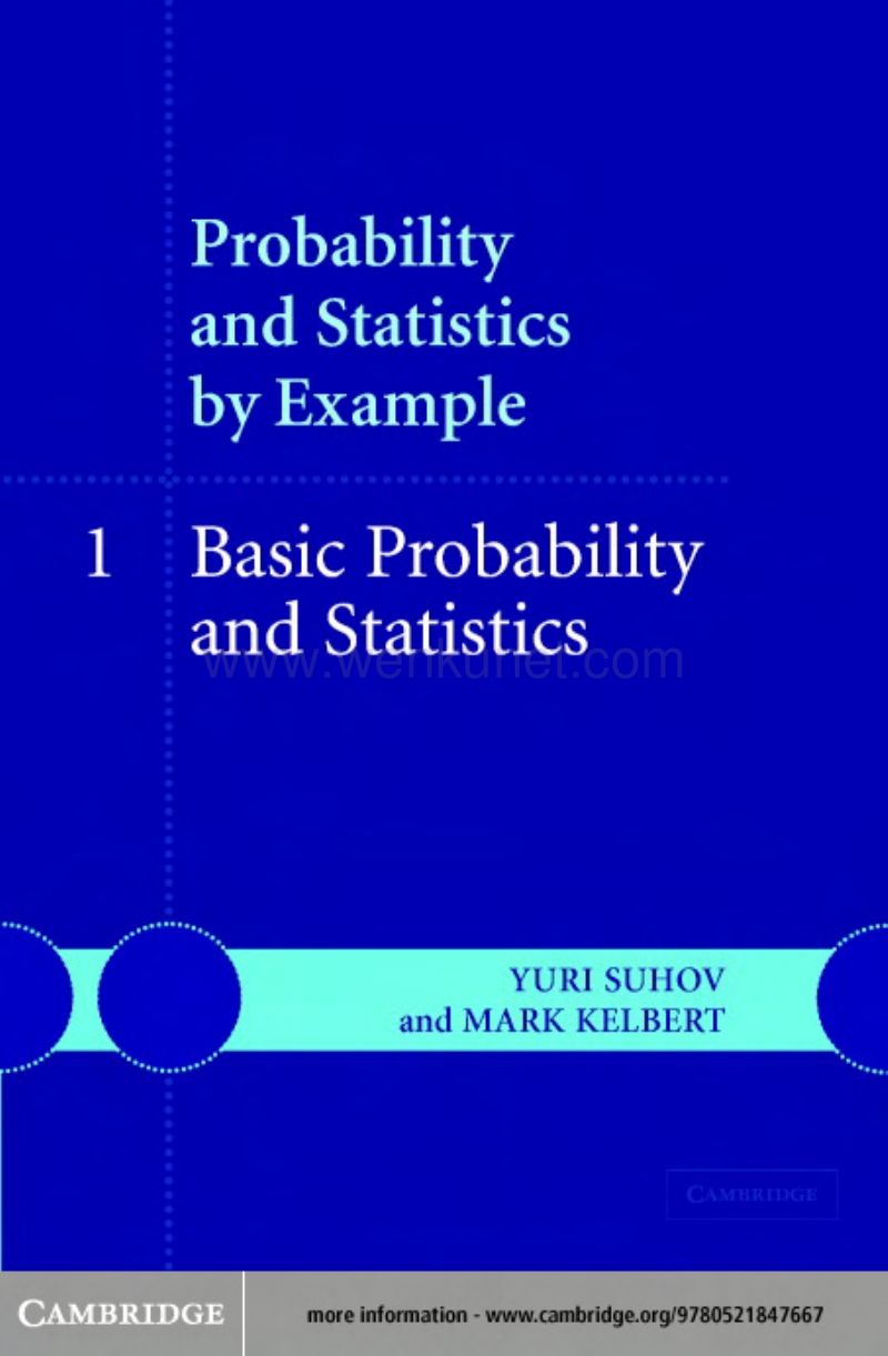 Probability and Statistics by E - Y.SUHOV.pdf_第1页