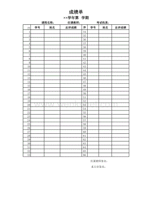 03 常用教学管理模板_成绩表3.xlsx