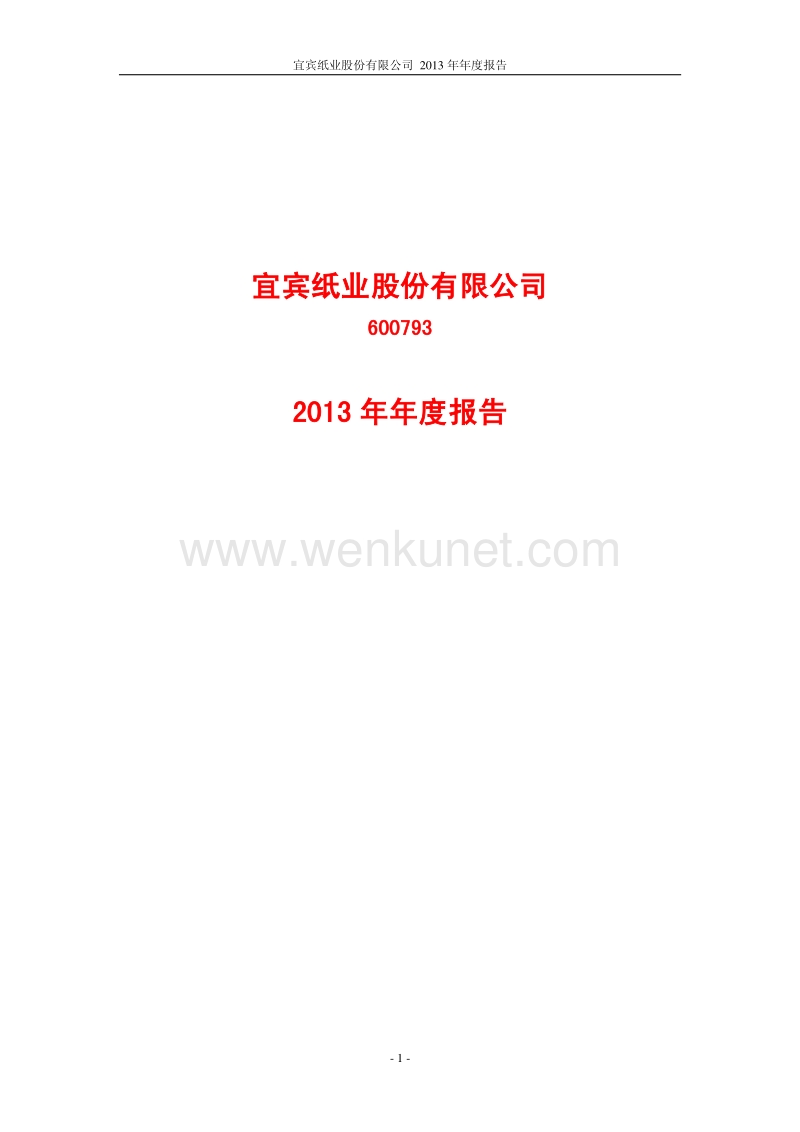 2013-600793-ST宜纸：2013年年度报告.PDF_第1页