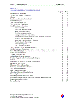 PWC中国企业改造工具库—11.1a-change mgt. consulting manual contents.doc