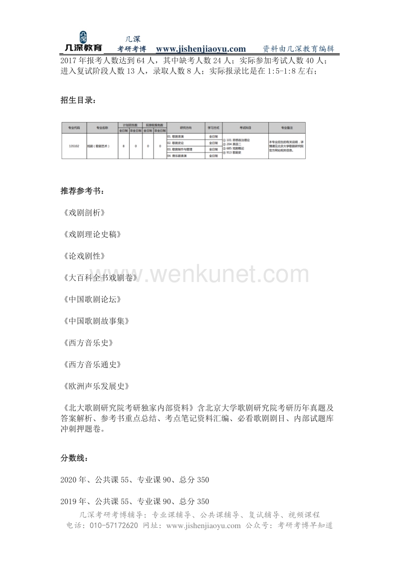 2021年北京大学歌剧研究院戏剧考研真题、分数线、报录比、参考书.pdf_第2页