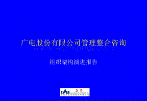 亚商-上广电—广电股份管理整合咨询——组织演变示意6.18.ppt