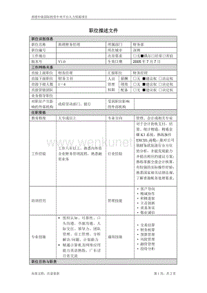 July 7-财务部_助理财务经理.doc