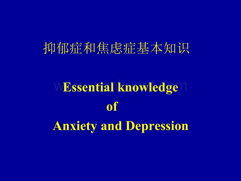 抗焦虑药和抗抑郁药 Anxiolytics and Antidepressants.ppt_第2页