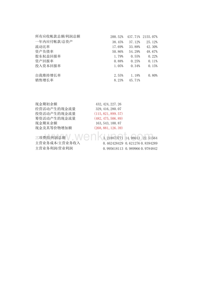 远卓—上海金茂集团—财务数据汇总.xls_第3页