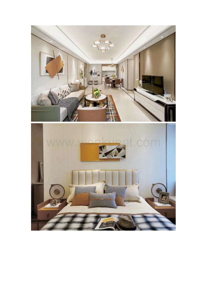 得一剑桥城124平方三室两厅现代轻奢风格装修效果图.docx_第2页
