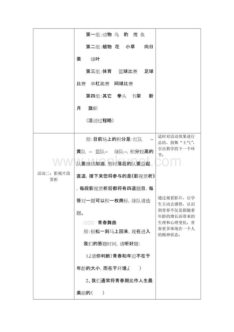 《畅想青春祝福青春》教学设计.doc_第3页