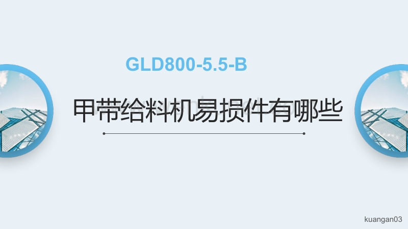 GLD800-5.5-B甲带给料机易损件有哪些.pptx_第1页