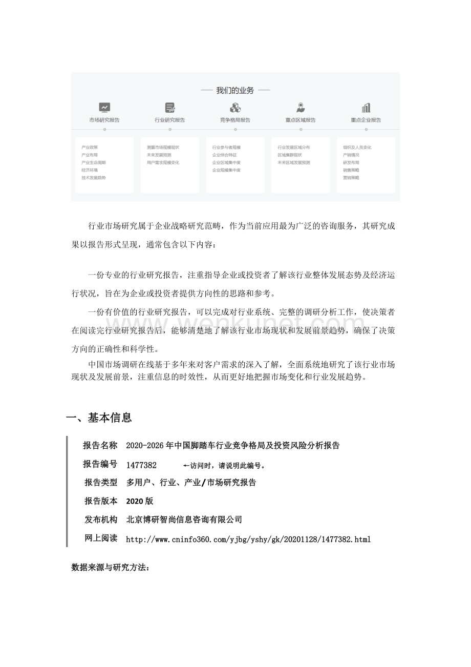 中国脚踏车行业竞争格局及投资风险分析报告.docx_第2页
