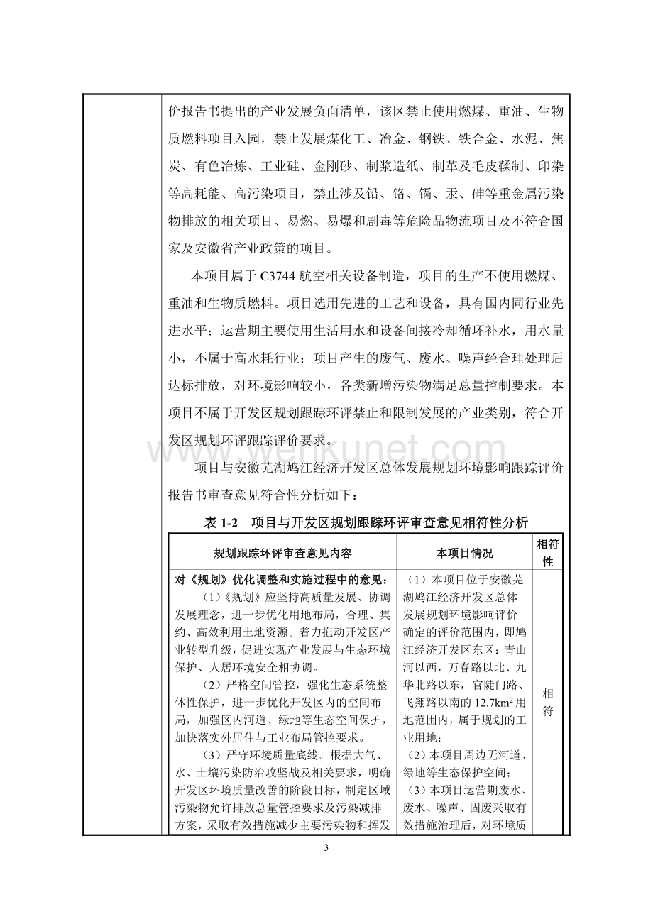 芜湖天鸟高新技术有限公司高性能碳纤维复合材料研发和生产项目（一期）环境影响报告.pdf_第3页