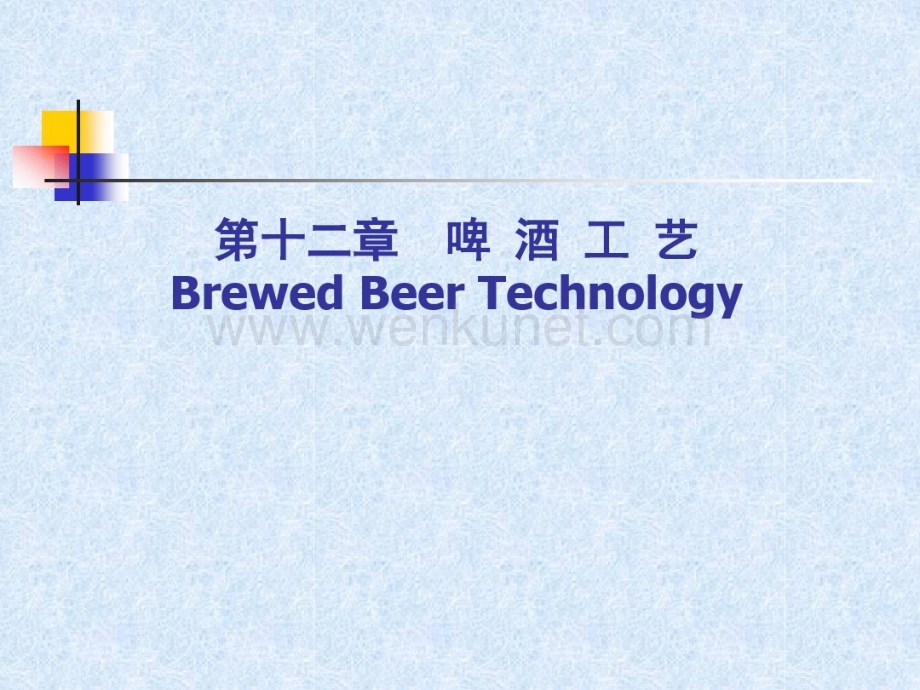 酿造学第十二章啤酒酿造工艺（完整）.pdf_第1页