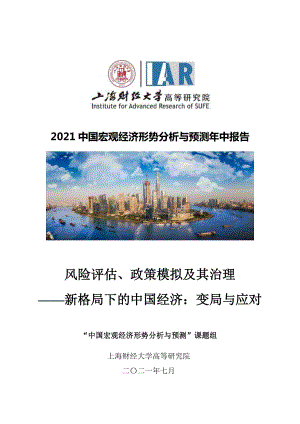 2021中国宏观经济形势分析与预测年中报告.pdf