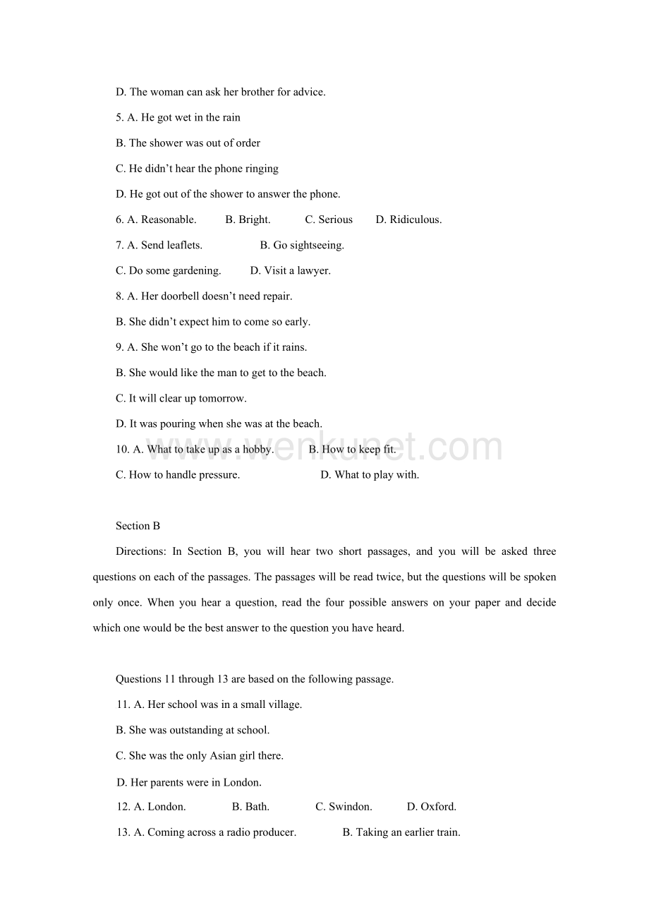2009年高考试题——英语（上海卷）解析版3.doc_第2页