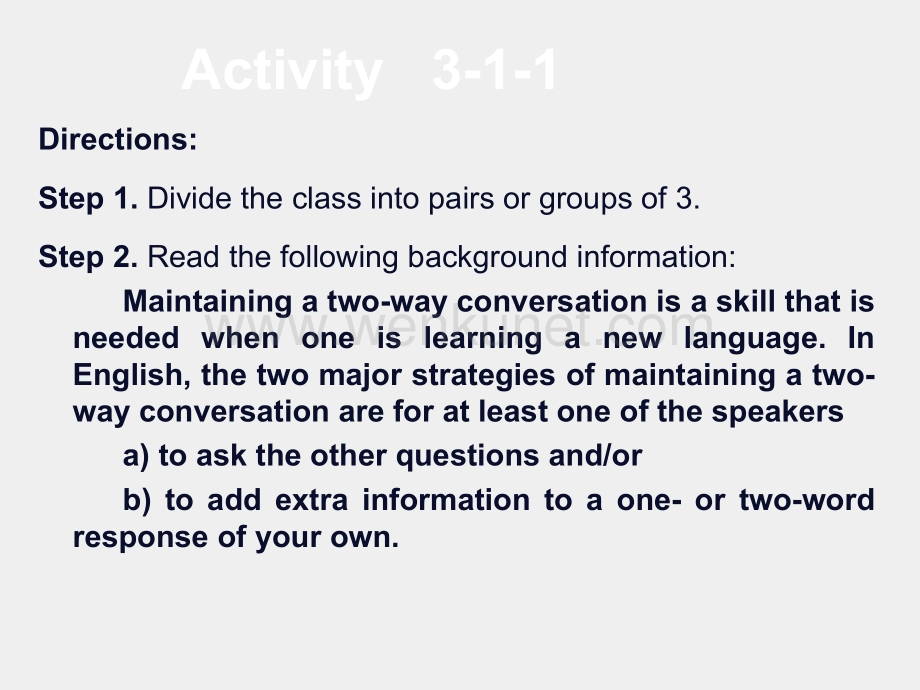 《大学英语交际口语教程（第三版）》课件第三单元 引出话题并持续交谈.pptx_第3页