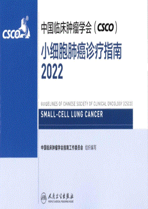 2022年CSCO小细胞肺癌诊疗指南.pdf