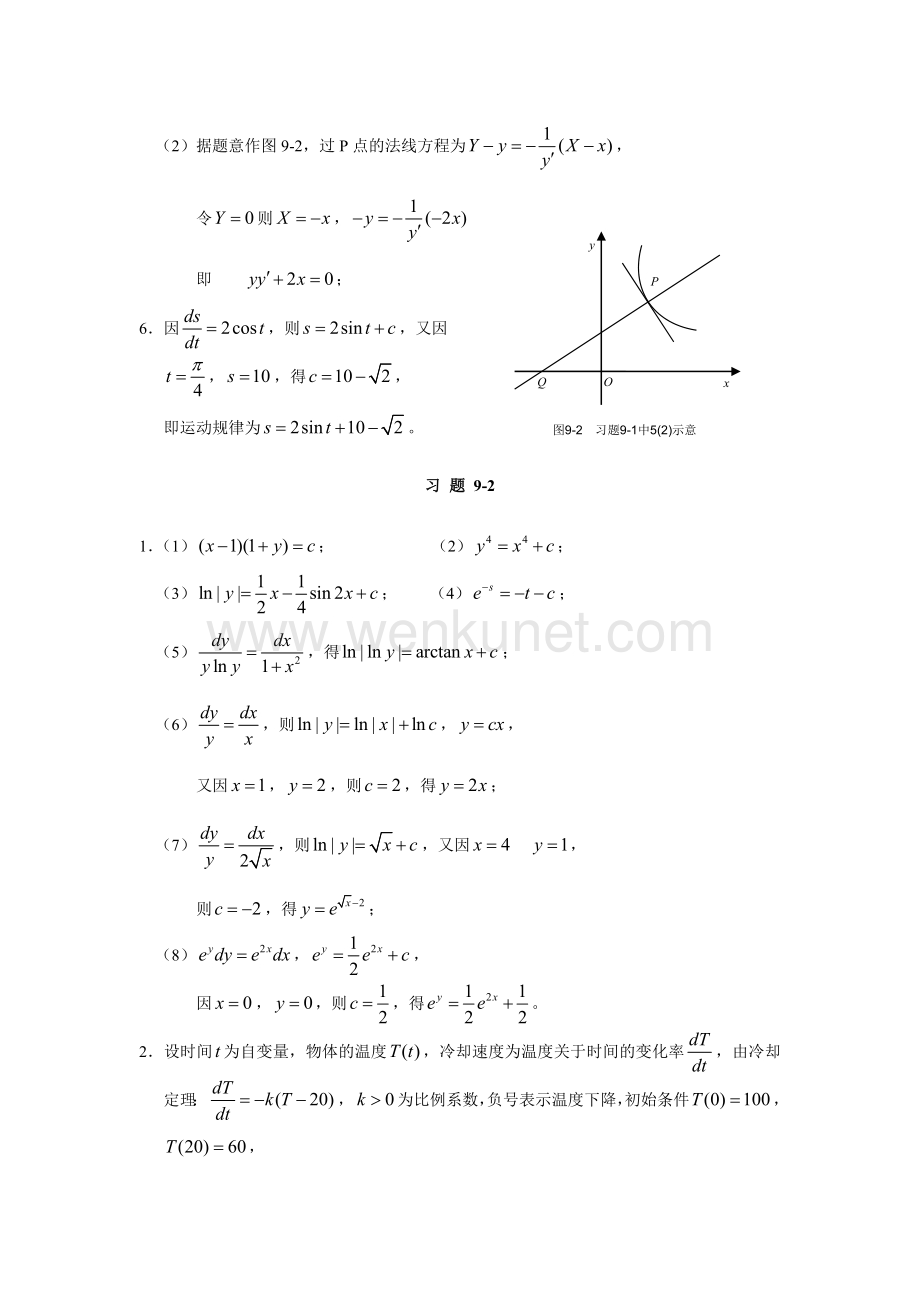 《高等数学》课件第九章　典型习题解答与提示.doc_第2页