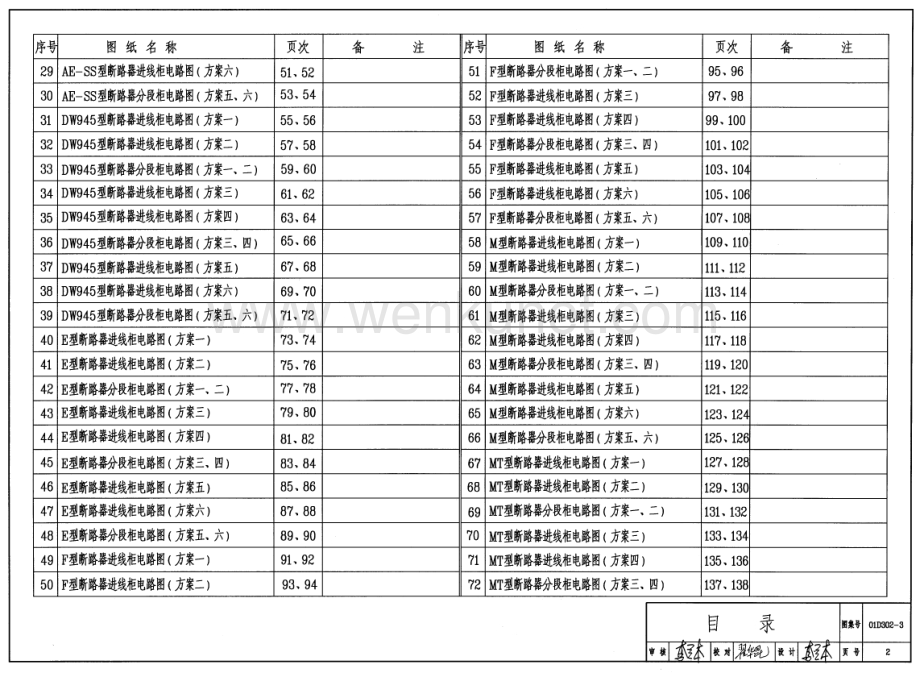 01D302-3 低压母线分段断路器二次接线(续).pdf_第2页